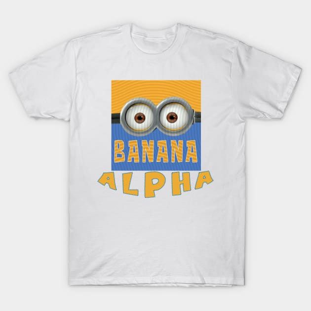 MINION BANANA USA ALPHA T-Shirt by LuckYA